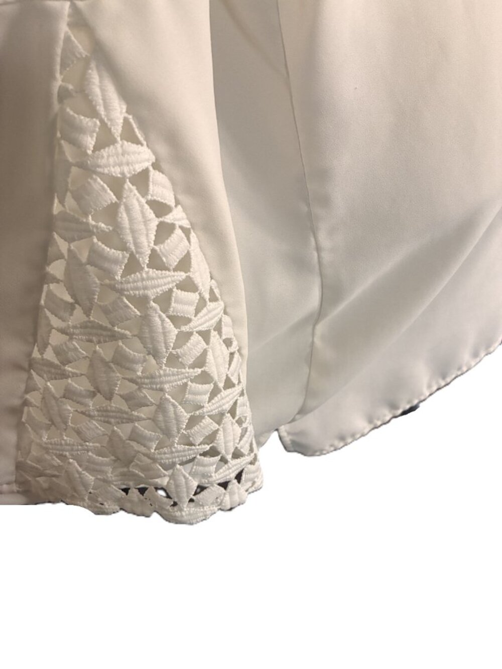 ANNE KLEIN Ivory Blouse sz L - Picture 6 of 9
